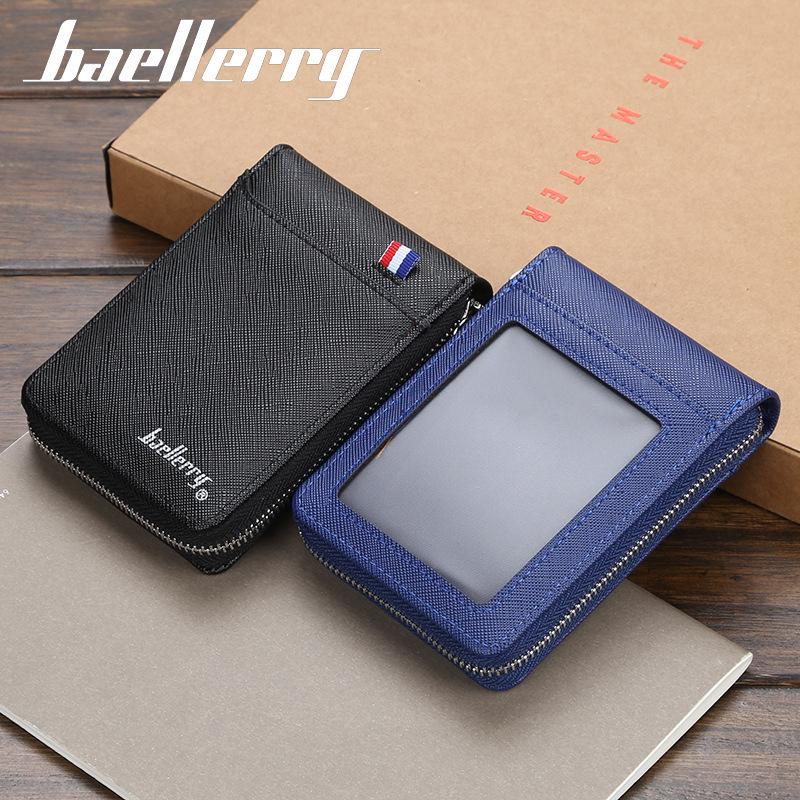 Men's Short Multifunctional Accordion Wallet - ID & Credit Card Holder with Multiple Slots, Large Capacity.