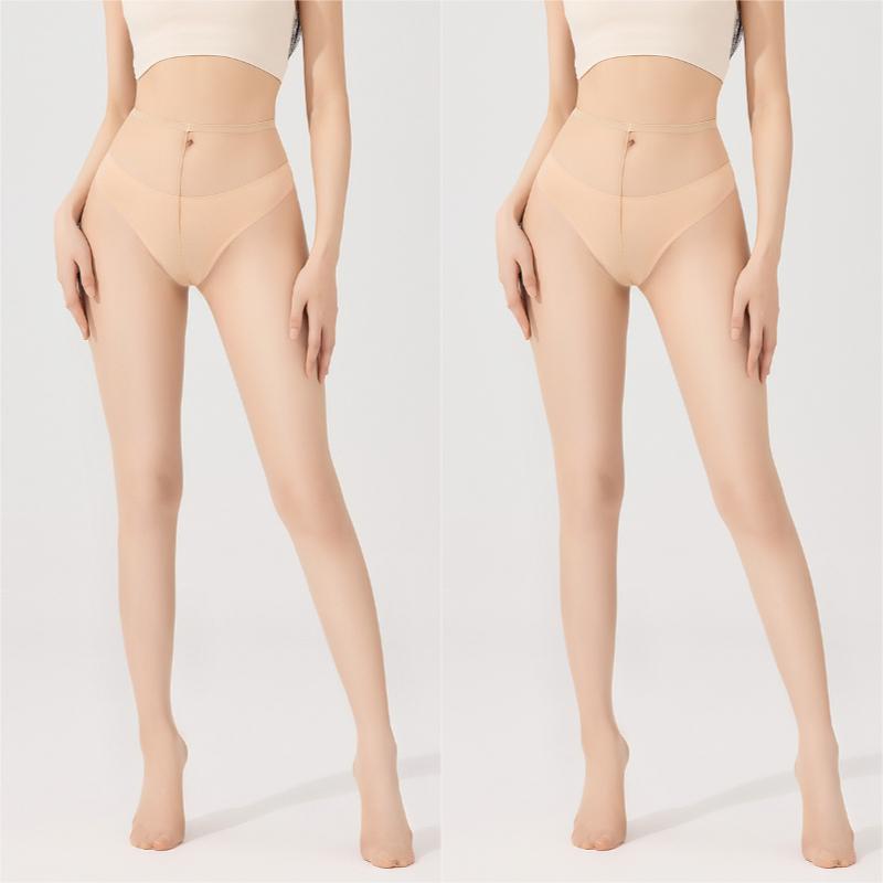 Sexy 0D Black Sheer Tights Ultra-Thin Silk Nylon Stockings Anti-Hook Seamless Skin Control Top Pantyhose For Women Summer