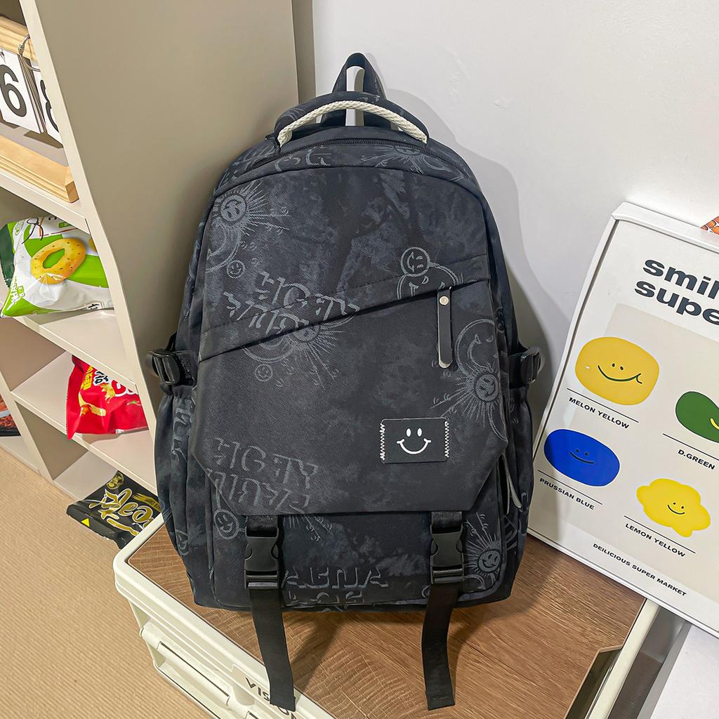 Schoolbag new backpack unisex large capacity lightweight student bag trendy fashion versatile leisure travel backpack