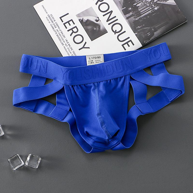 Men's Cotton Briefs Underwear Sexy Jockstraps Thong