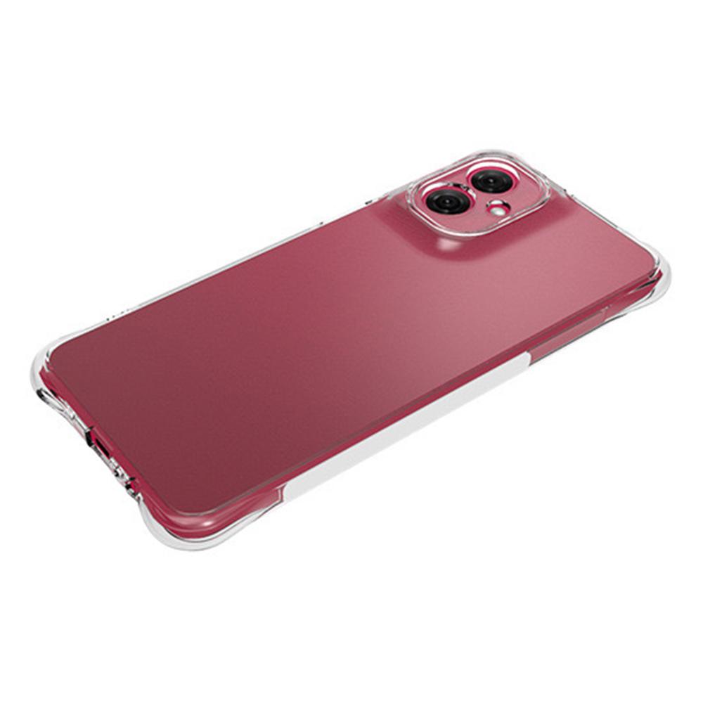 

For Motorola Moto G55 5G Case Transparent Flexible 2.0mm TPU Phone Cover A