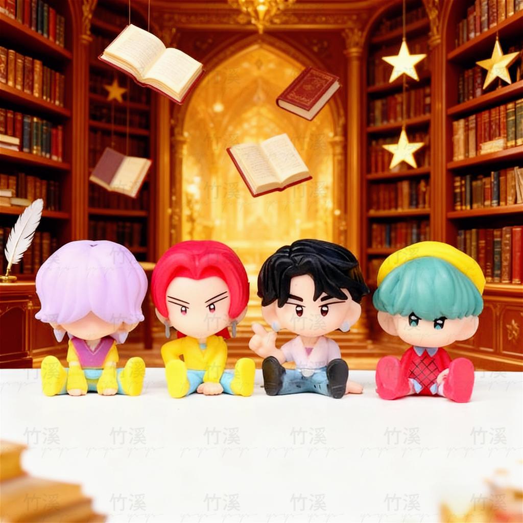 10pcs/set  ActionFigureToy Set, Huntrix Rumi Mira Zoi Saja Boys Derpy Tiger Model Doll for Desk Decoration Gifts