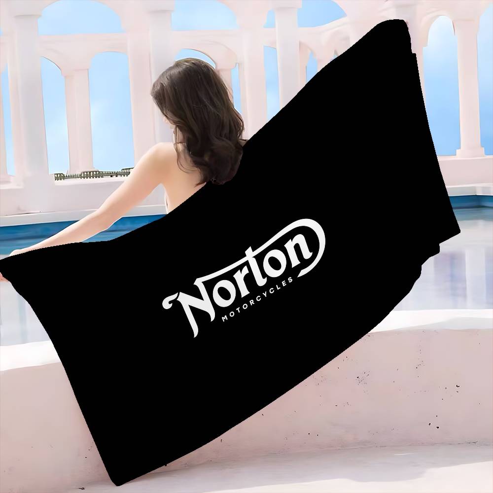 N-NORTONS Motorcycle Big Microfiber Beach Towels Quick Dry Towel Sand Beach Towels Pool Towel For Travel Swim Pool Yoga