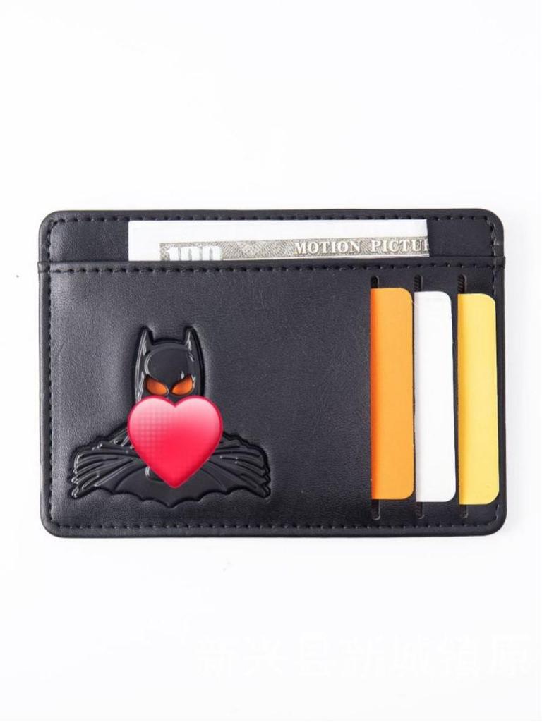 Retro Multifunkční Kovový 3D Držák na Karty Marvel Batman Neformální Pánská Peněženka