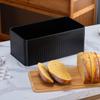 Vertical Stripe Carbon Steel Bread Bin