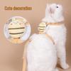 Breathable Cartoon Little Bee Cat & Dog Harness with Leash