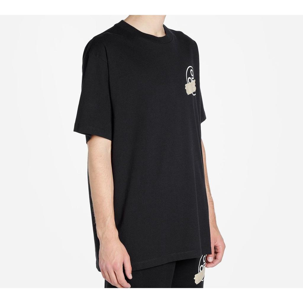 Off-White T-shirt Over Manches Courtes Flèches Ruban Noir Unisexe Hauts Noir Beige OMAA038R201850021048