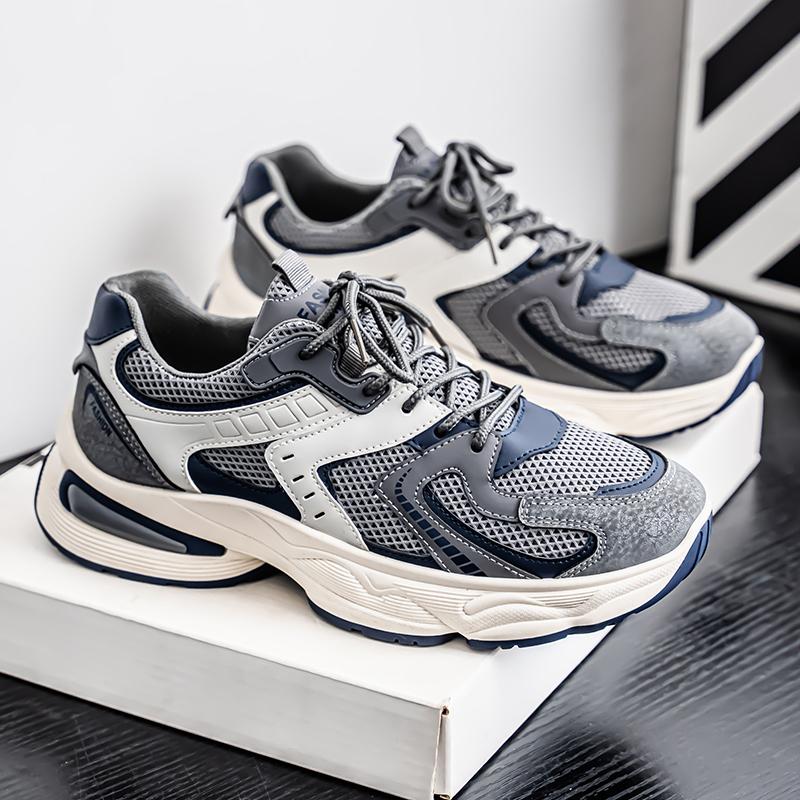 New Men's Casual Sneakers Fashion Breathable Mesh Platform Shoes Outdoor Designer Men Lightweight Running Shoes Zapatos Casuales