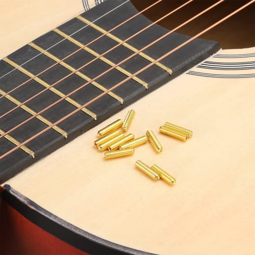 uxcell Guitar Bridge Saddle Height Adjustment Screws, Metric M3x12, Silver, for Electric Guitar Bridges, 12 Pieces