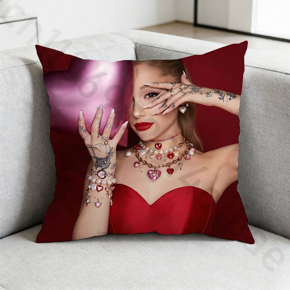 Singer AAriana Grande Pillow Cover Living Room Sofa Cushion Cover Bedroom Room Bed Pillow Cover Home Decoration