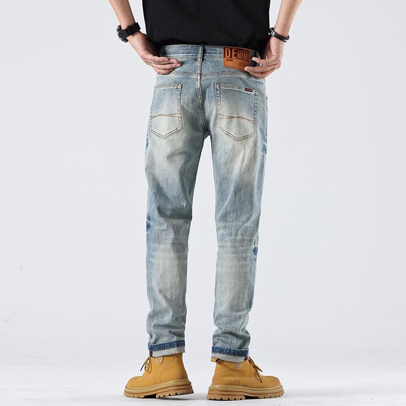 New Spring and Summer Big Cow Slim Fit Small Straight Jeans