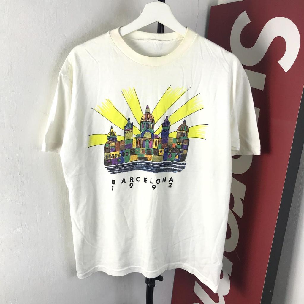 Seltenes Vintage 1992 USA Olympisches Basketball Barcelona Altes T-Shirt / Restliches T-Shirt / Fotomappe / Grafik-T-Shirt / Foto-T-Shirt