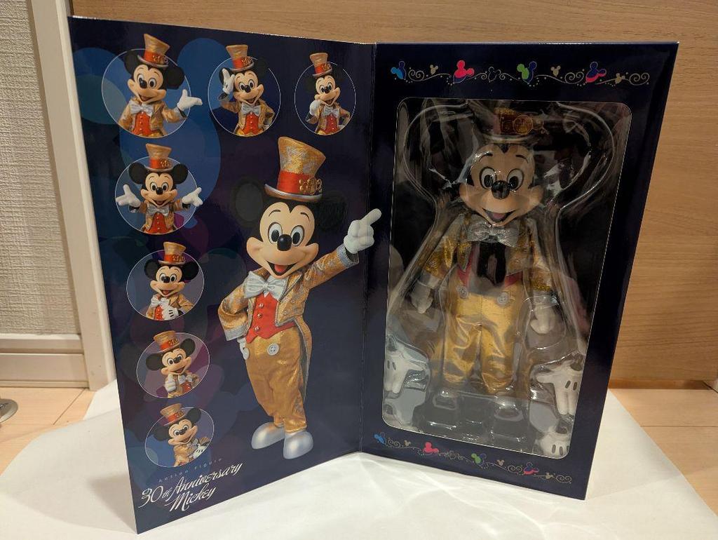 [USED] Disney 30th Anniversary Mickey Mouse Medicom Toy Action Figure with Certificate
