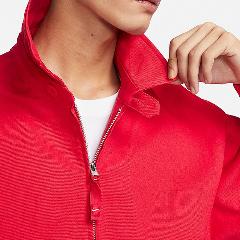 Nike Sb Solid Woven Twill Skate Jacket Men Jackets University-Red FQ0407-657