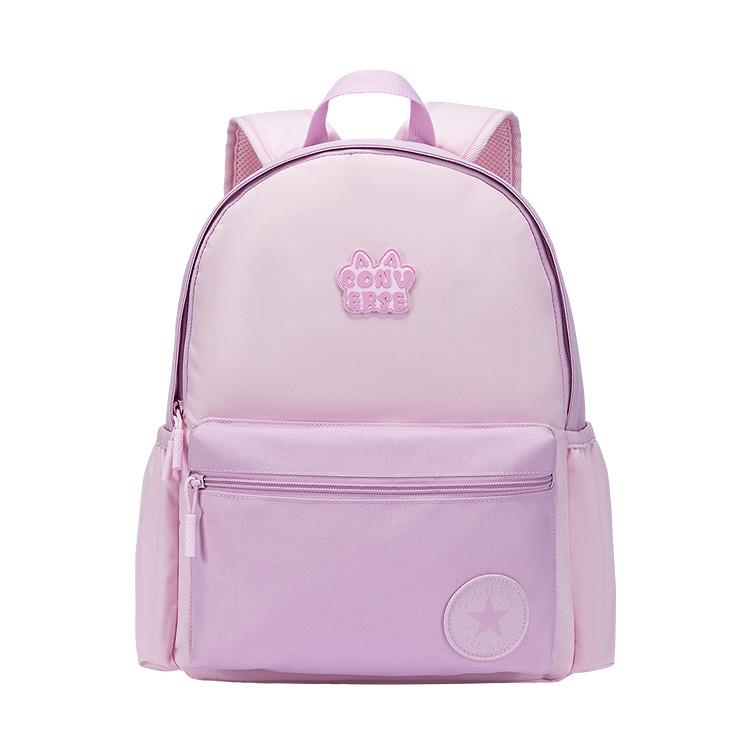 Converse Fashion Color Block Rabbit Ear Logo Polyester Backpack Women backpack Floral-Pink CV2613172GS-006 Floral Pollen