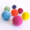 Saint Mike Fluffy Rolling Balls with Bells, Wool Felt, 7-Pack