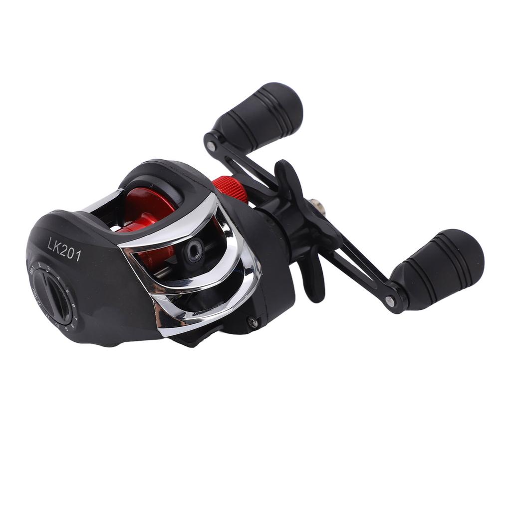 LK201 Baitcasting Reel 18+1BB 7.2:1 High Speed 8KG Max Drag Plastic Wire Cup Left Hand