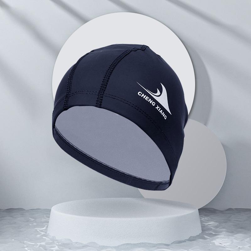 Waterproof Fabric Protect Ears Long Hair Sports Swim Pool Hat Shark High Elasticity Flexible Durable Swimming Cap For Men Women