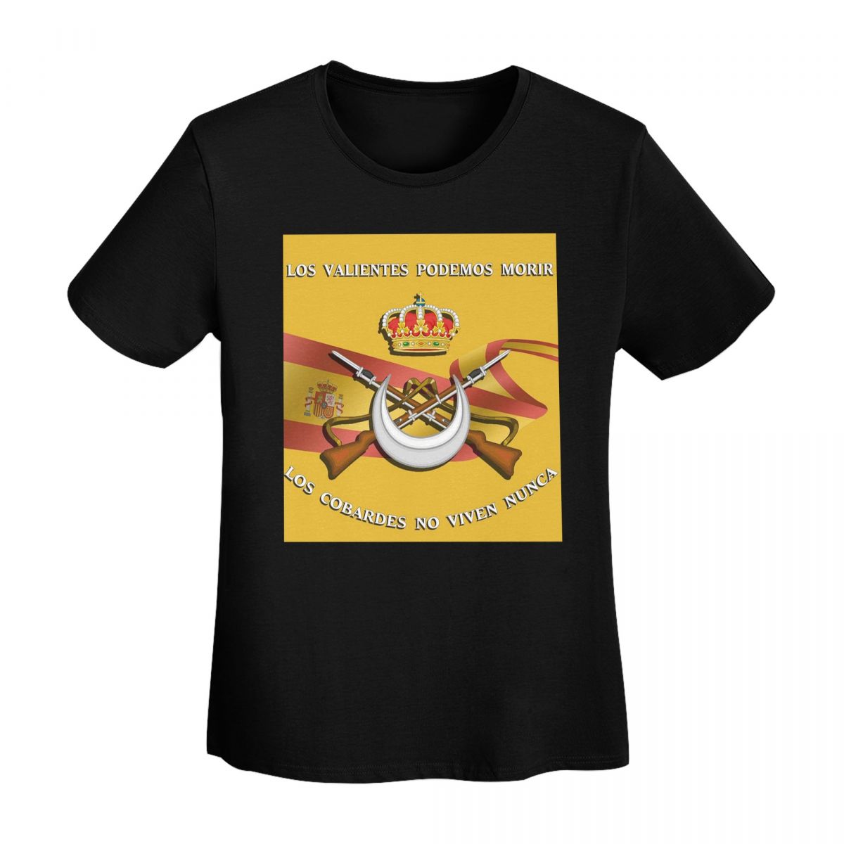 

Spanish Legion Flag Spain Army Proud TShirt Women Short Sleeve T Shirts Round Neck Clothing Cotton Summer Tees Streetwear 4XL
