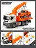 Children's Trailer Toy Transport Flatbed Truck Large Crane Crane Road Rescue Car Boy Car Toy Birthday Gift