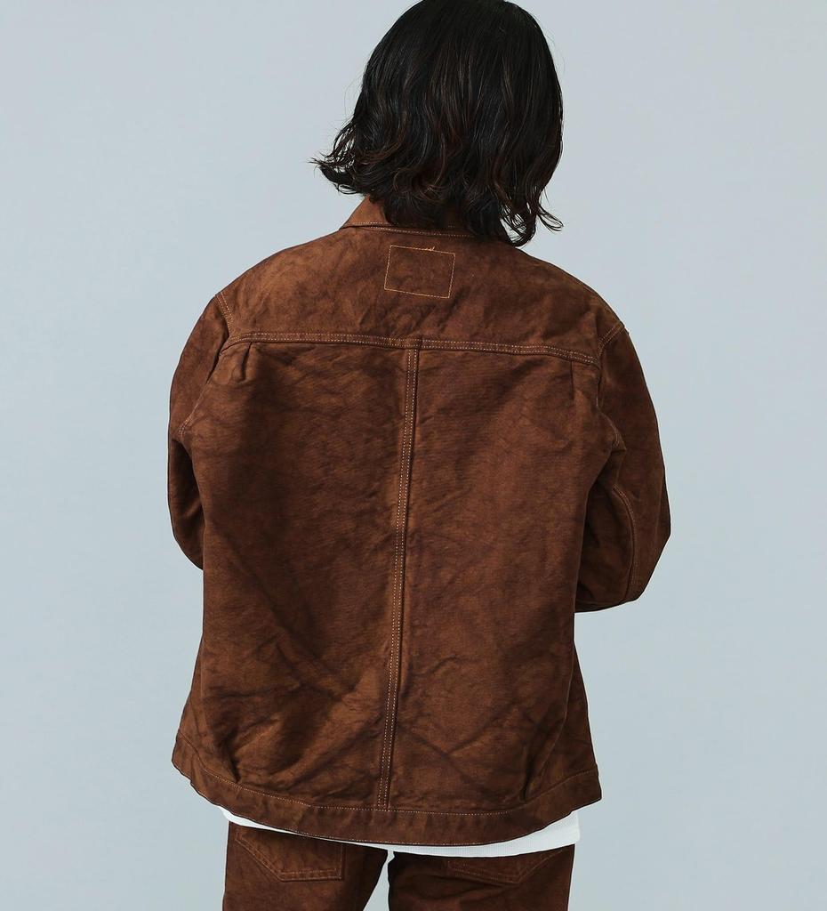 Edwin 505Z Duck Made in Dark Brown Jacket, Heavy-Duty Fabric, Japan, Men's,