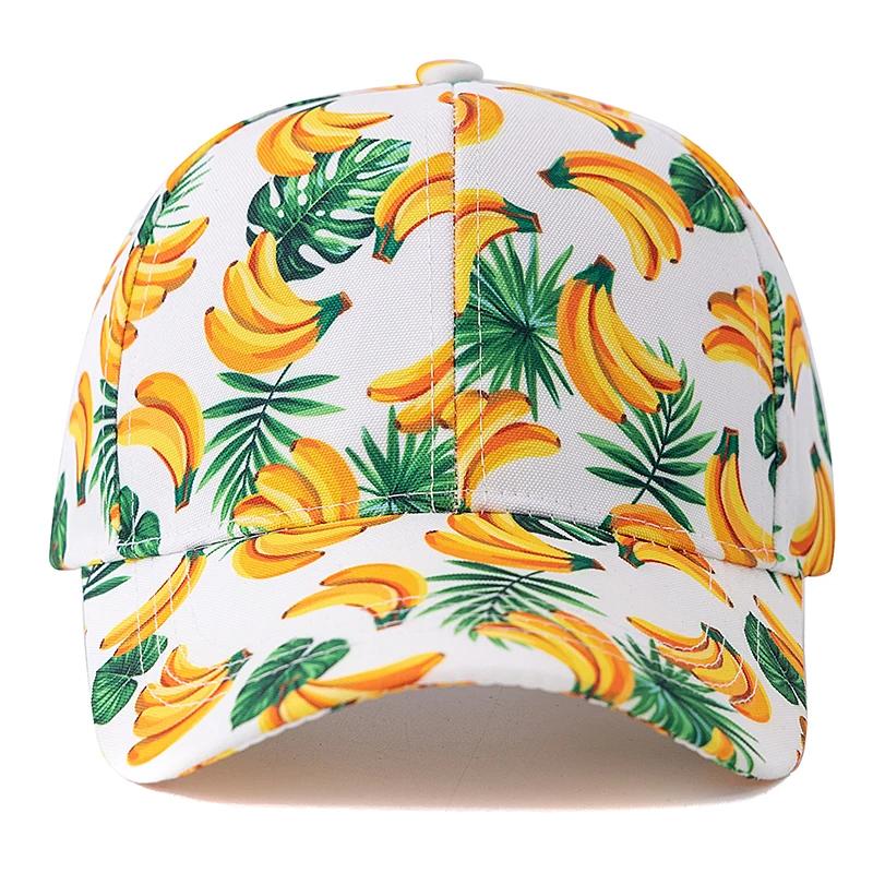 Unisex Summer Baseball Cap Fruit Print Outdoor Sun Hat Classic Women Cap