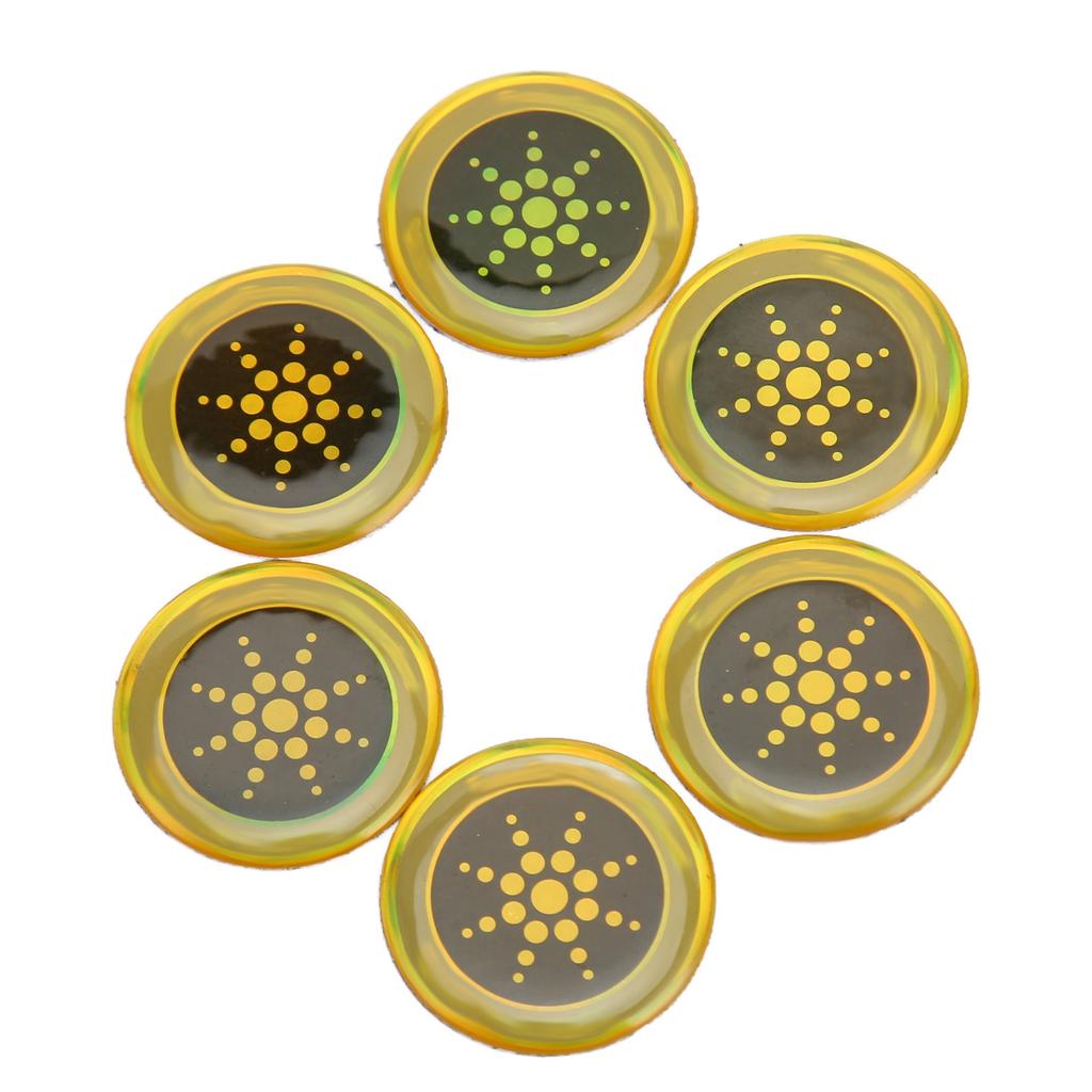 6pcs Phone Protection Sticker 2.8cm Diameter Effective Flashing Phone Blocker Stickers for Cell Phone Laptop Computer
