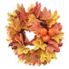 Thanksgiving Krans Gresskar Bær Lønneblader Høstdag Tema Hengende Høst Dørkrans Velkommenskilt