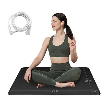 Erdungsmatte Erdverbundene Matte für Füße Haustiere Schreibtisch Computer Erdungsunterlage 24"x36" Geerdete Matte mit Kabel