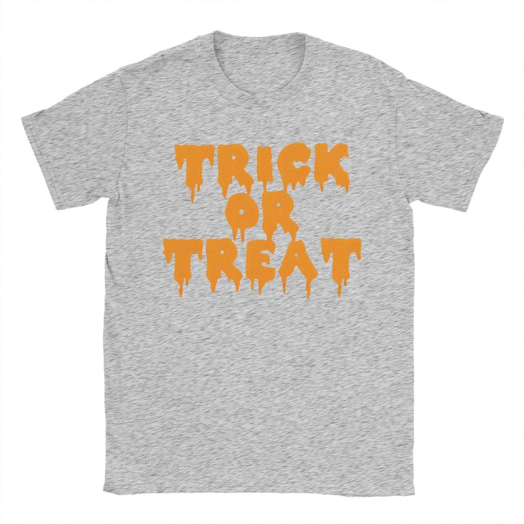 Men's Halloween TRICK or TREAT T Shirt  Cotton Clothing Funny Short Sleeve Round Collar Tees Gift Idea T-Shirt