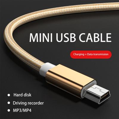 Double Head Digital Camera Charger Mini USB Cord Fast Data Charger Cable Mini USB To USB Charger Cable Camera Charging Cable