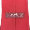 Excellent HERMES tie H-patterned silk twill tie Red silk mens Used