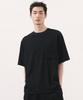 Crinkle Oversized Woven T-Shirt [Black]