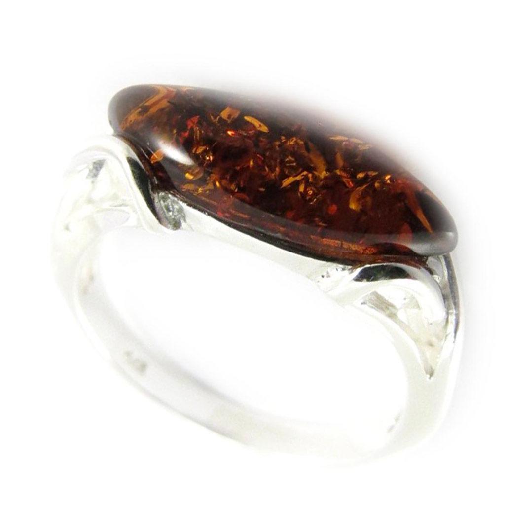 Amber 'Inspiration' sølvring