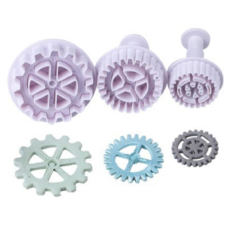 

Cogs Mold Clock Wheel Mold Fondant Molds Cake Gadgets for DIY Cake Cupcake Decor 1