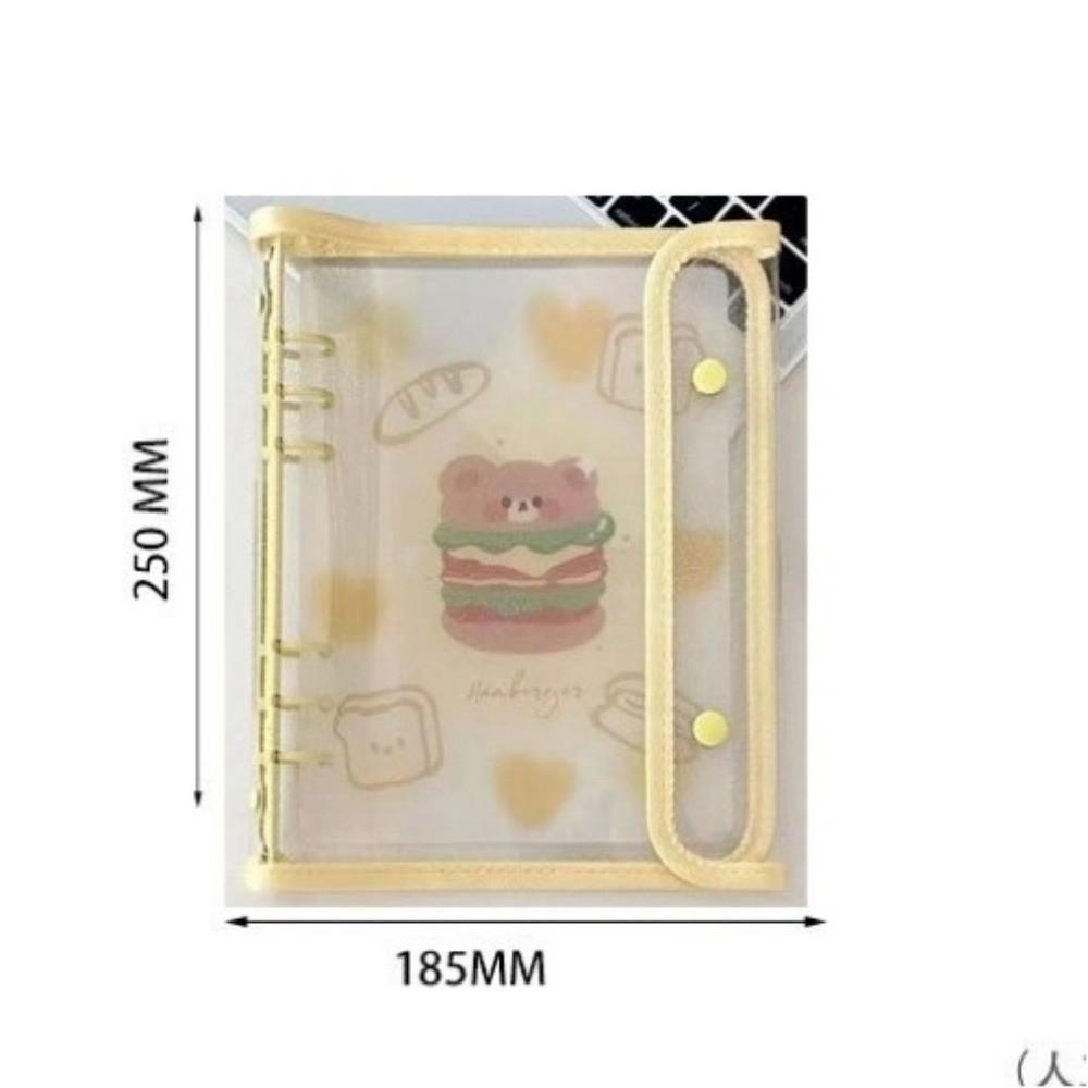 Ins PP A5 Binder Cover DIY Double-Buckle Album Book Loose Leaf Small Card Booklet Photo Collect Book