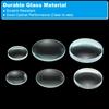 PATIKIL 5cm x 10cm Focal Length Double Convex Lenses and 7.5cm x 10cm Focal Length Double Concave Lenses, Set of 6, Glass Optically Polished, Rounded