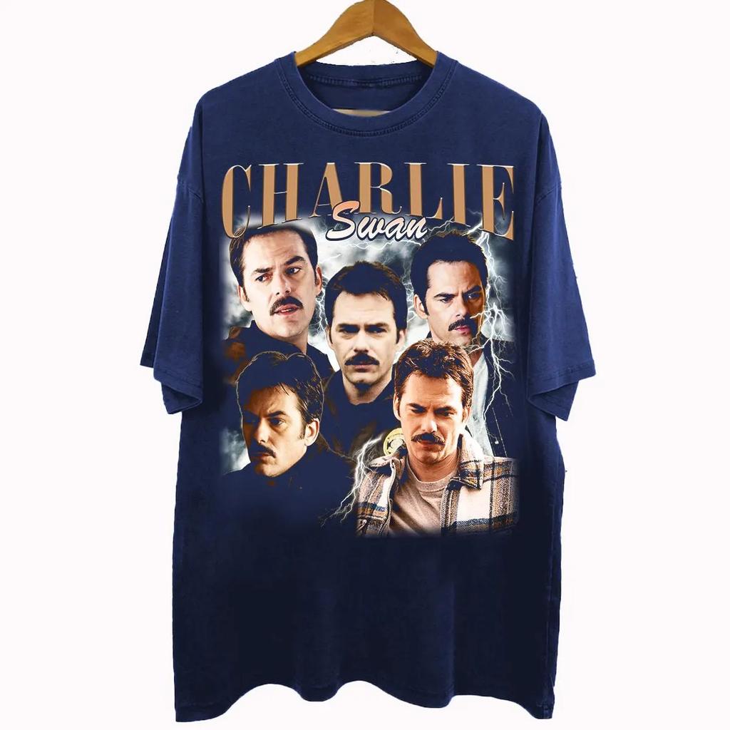 Maglietta Charlie Swan Stile Bootleg Anni '90 Saga di Twilight Regali per Film Unisex e Unisex Maglietta Unisex