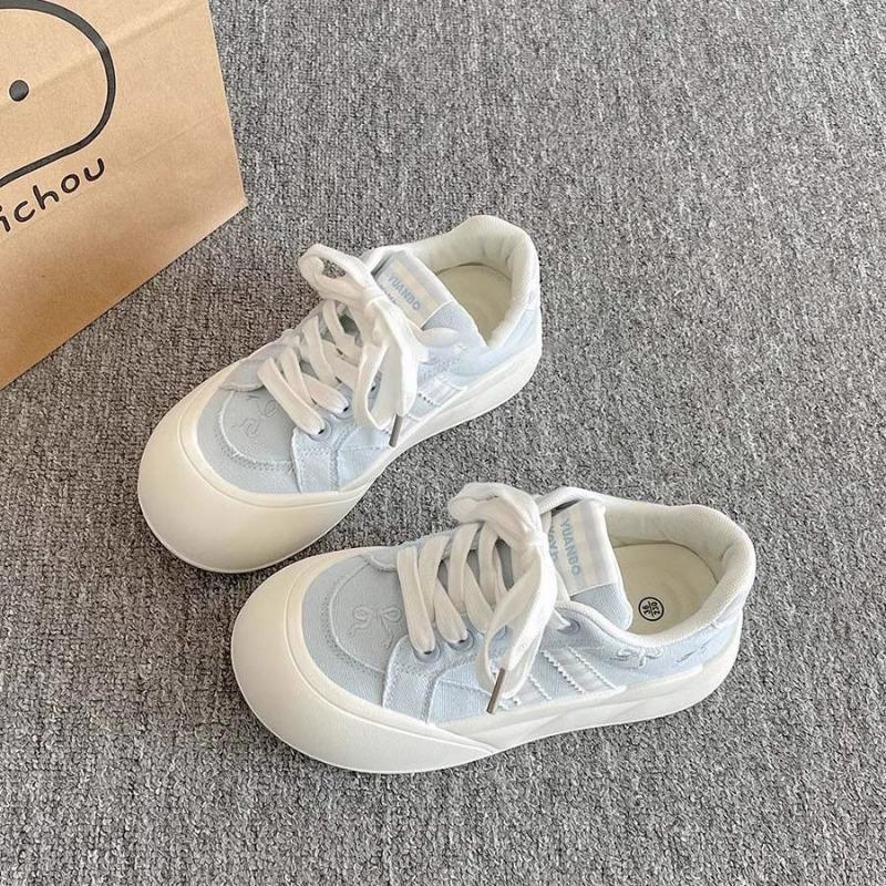 Student platform white shoes women's summer new versatile shoes board shoes casual bread shoes