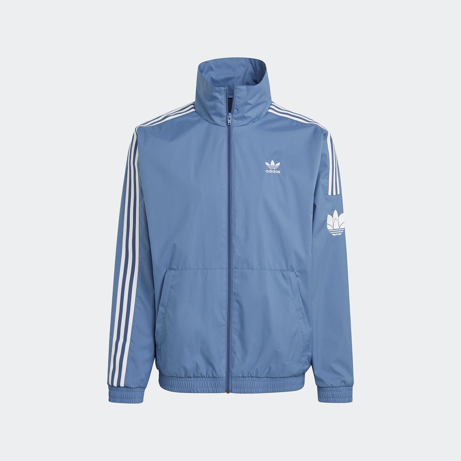 

Adidas Official Genuine Men s Trefoil Woven Stand Collar Loose Fit Sports Jacket JM2715 170 84A XS