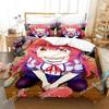 New Anime Girls The Demon Girl Next Door Bedding Set Single Twin Full Queen King Size Bed Set Adult Kid Bedroom Duvetcover Sets