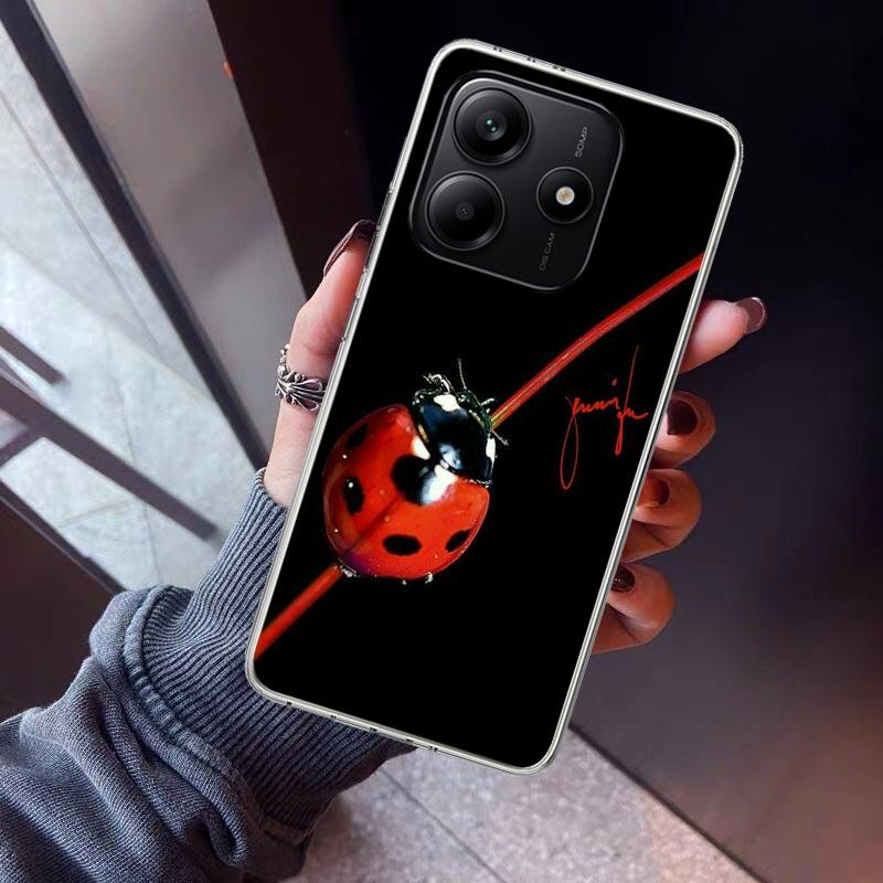 Insect Seven-Star Ladybug Phone Case For Xiaomi Redmi Note 15 14 14S 13 12S 12 Pro Plus 11S 11 10S 10 4G Cover 11E 11T 5G Print