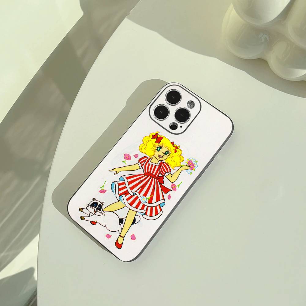 Classic Cartoon-Sweet C-andy C-andy Phone Case For iPhone 17,16,15,14,13,12,Pro Max, Lightweight and Practical Soft Black Cover