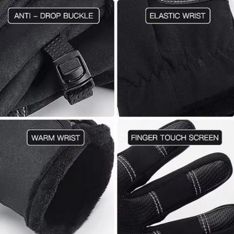 Winter Gloves Touch Screen Cycling Gloves Water Resistant Windproof Warm Gloves Cold Weather Gloves for Men and Women