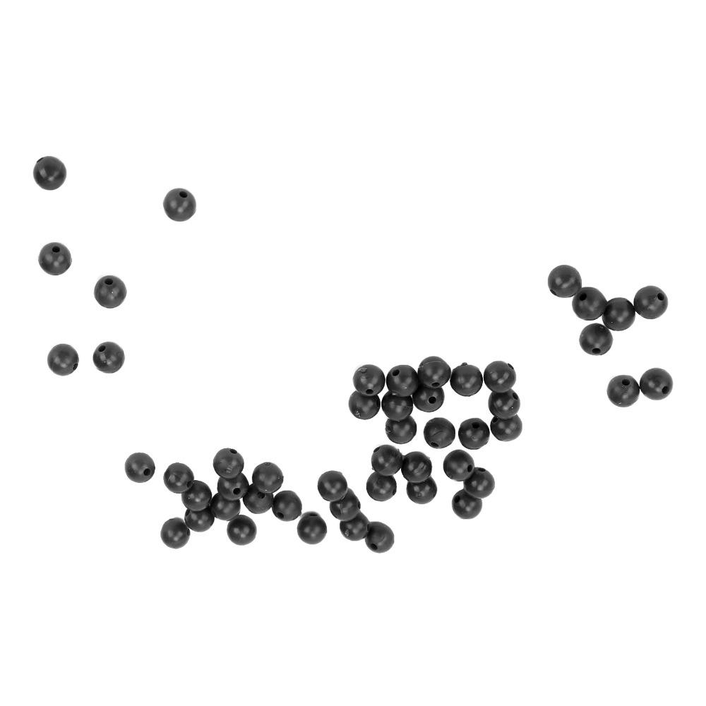 100PCS 8mm Diameter Carp Fishing Beads Soft Fishing Shock Beads For Terminal Rig Tackle