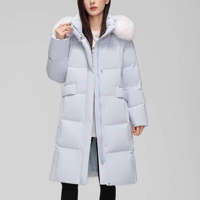 Yalu RS Damen Daunenjacke mit abnehmbarer Kapuze aus Fuchsfell