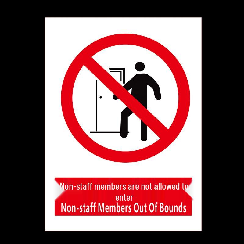 BELIK PVC Safety Warning Sign AQ-38 Series 30x22CM