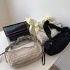 2023 Travel Pleated Crossbody Bags Solid Color Shoulder Bag for Women Trendy Bag