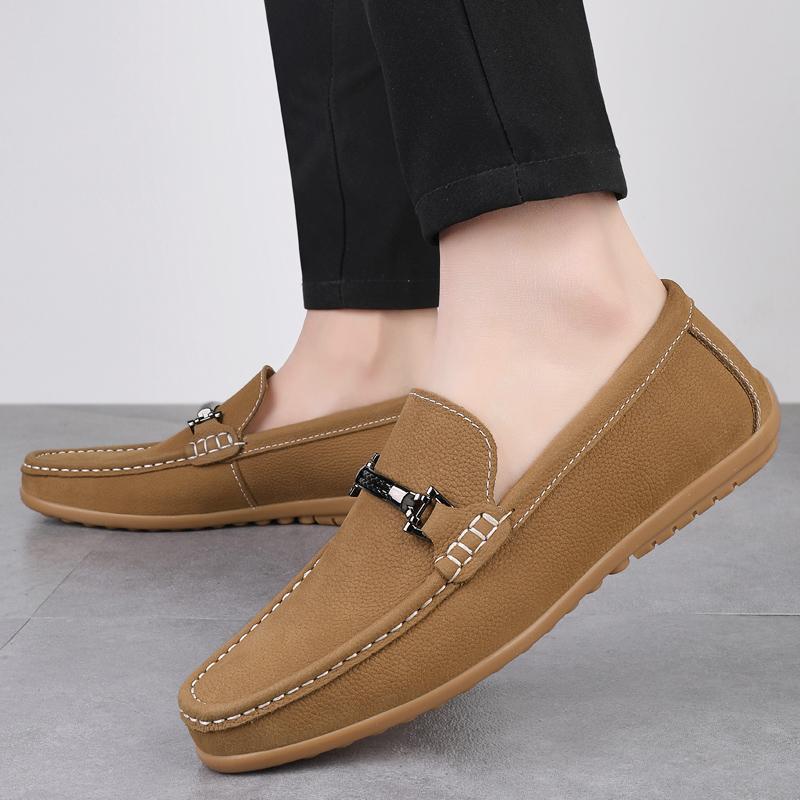 Fashion New Men Handmade Loafers Genuine Leather Slip on Casual Footwear Loafer Driving Shoes Luxury Brand Designer Fashion Dress Shoes