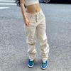 Women's High Waist Slim Straight Loose Casual Pants Wide Leg Pants